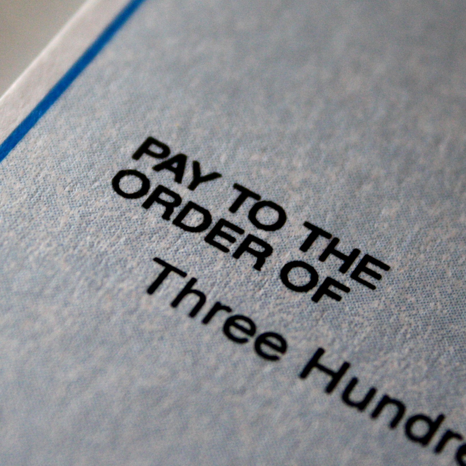 Pay to the Order of Check
